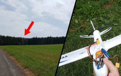 Sauver un avion avec un drone