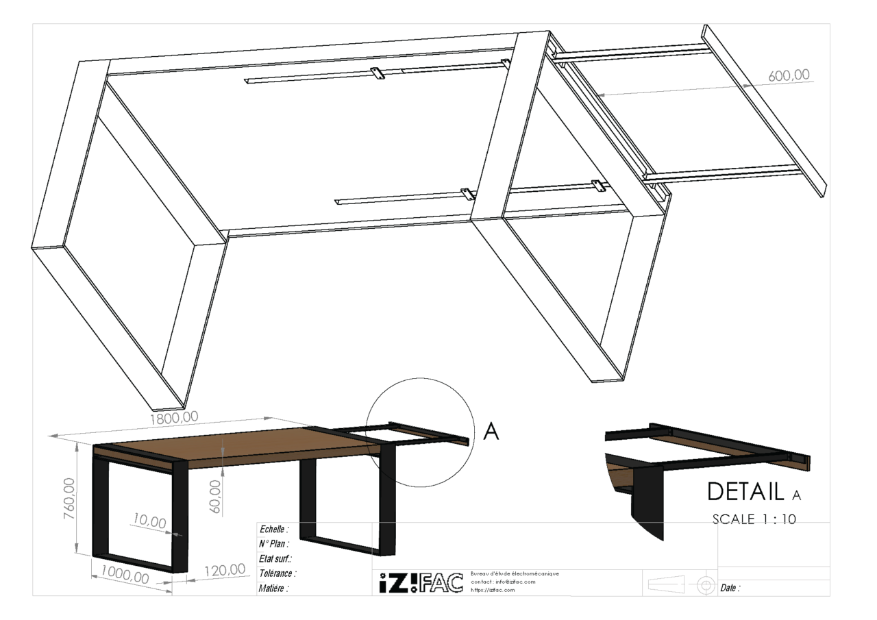 Fabriquer sa table de salle à manger en bois et métal – Izifac
