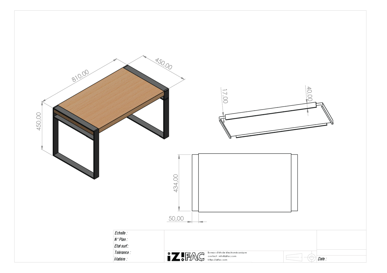 Fabriquer sa table de salle à manger en bois et métal – Izifac